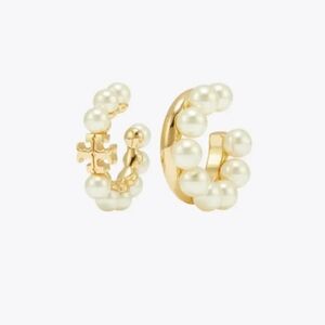 Tory Burch Kira Pearl Ear Cuff Set
